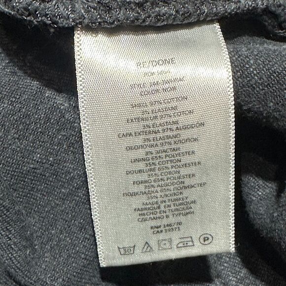 Re/Done Ankle Jeans Women 29 Black Denim Cotton Stretch Button-Fly 5-Pockets - Picture 9 of 13